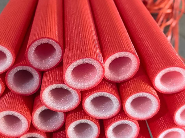 Red EPE Foam Pipe Insulation